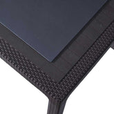 Heniver 90x150 Cm Camlı Masa Kahverengi